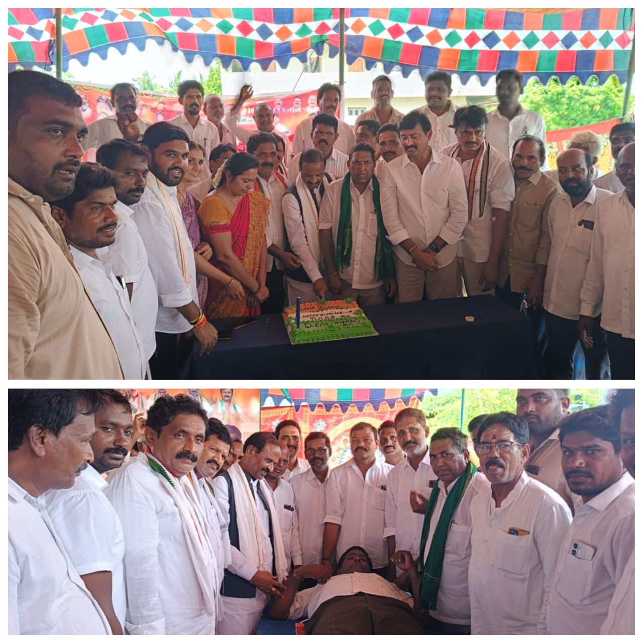 భట్టి విక్రమార్క జన్మదినోత్సవం సందర్భంగా చింతకానిలో రక్తదాన శిబిరం, అన్నదాన కార్యక్రమం